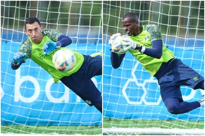 Marchesín e Caíque, goleiros do Grêmio