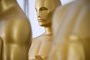 Oscar statues wait to be painted on March 9, 2023 in preparation for the 95th Oscars Academy Awards, in Hollywood, California, on March 9, 2023. (Photo by Robyn BECK / AFP)<!-- NICAID(15372255) -->