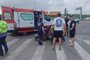 Homem morre após cair de moto e ser atingido por caminhão na zona norte de Porto Alegre<!-- NICAID(15671383) -->