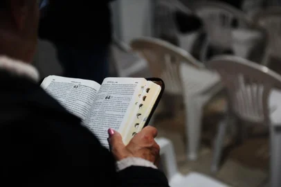 ExhibitionCAXIAS DO SUL, RS, BRASIL 13/09/2022. Culto da Igreja Assembleia de Deus Ministério Fanuel ministrado pelo pastor Davi Vilasboa. Igrejas evangélicas de diferentes congregações falam sobre o posicionamento político e a forma como tratam o assunto com os fiéis. (Porthus Junior/Agência RBS)<!-- NICAID(15205770) -->