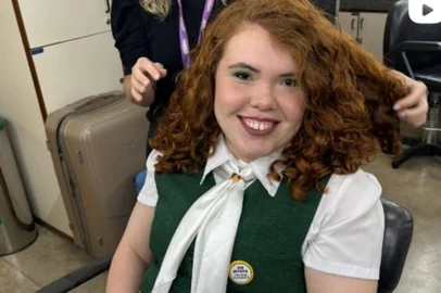 Eduarda Guerin, de Esteio, participou do Caldeirão com Huck<!-- NICAID(15940054) -->