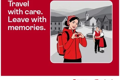Switzerland Tourism / Divulgação A Suíça lançou uma campanha oficial chamada "Travel with care. Leave with memories", algo como "Viaje com cuidado. Leve memórias". O mote é incentivar formas de viajar mais conscientes e respeitosas.<!-- NICAID(16364094) -->