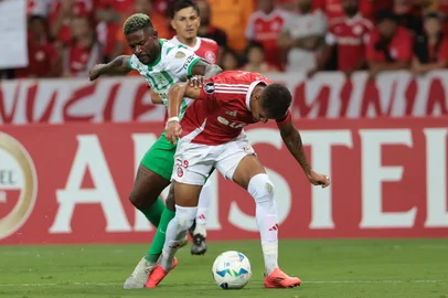 Porto Alegre, RS, Brasil, 10/04/2025 - SC Internacional vs Atlético Nacional de Medellín-COL, no estádio Beira-Rio, em Porto Alegre - Foto: Jefferson Botega/Agência RBSIndexador: jeff botega<!-- NICAID(16014774) -->