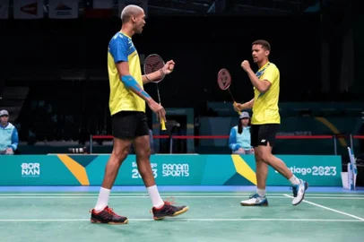 Davi Silva, Fabricio Farias, badminton