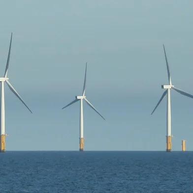 Parque eólico offshore Skegness, no Reino Unido <!-- NICAID(15400648) -->
