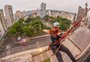 Rapel na Catedral? Experiência em descida de 40 metros pode se tornar atração permanente em Caxias do Sul 
