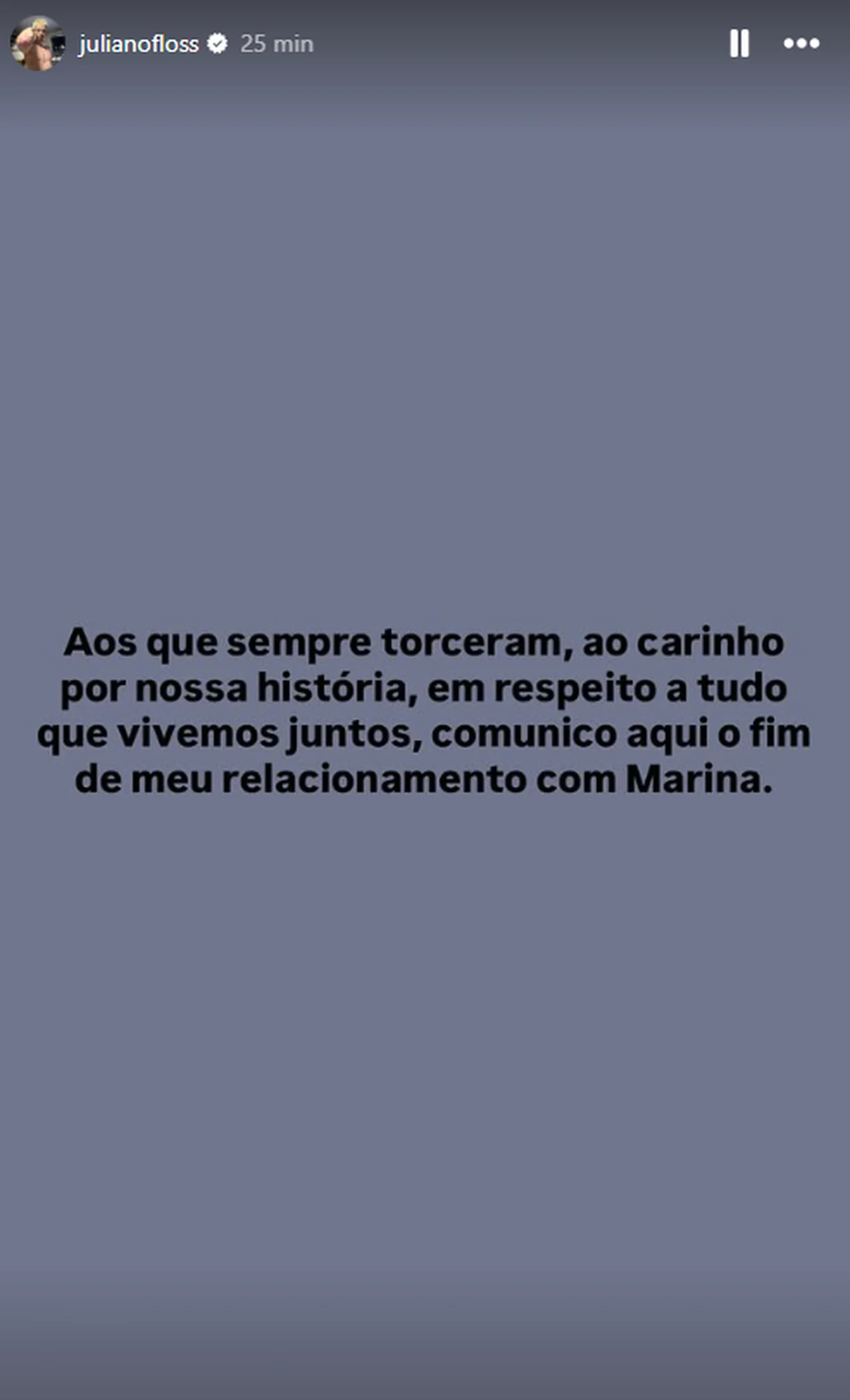 Instagram @julianofloss/Reprodução