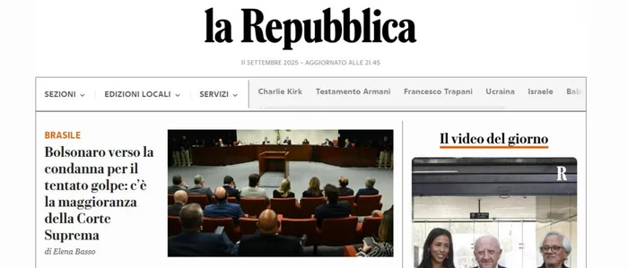 La Repubblica / Reprodução