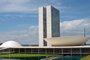 Fachada do prédio do Congresso Nacional, que reúne o Senado e Câmara dos Deputados em Brasília.<!-- NICAID(12223432) -->