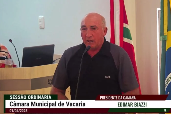 Câmara de Vereadores de Vacaria / Reprodução