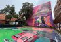 Conheça a artista que assina o maior grafite do Museu da Cultura Hip Hop