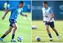 Ausentes no penúltimo treino, atacante e meia viram dúvida no Grêmio contra o Vasco