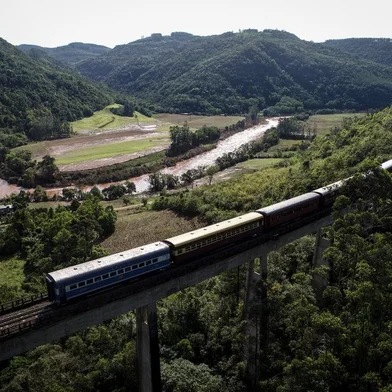 2023.09.23 - VALE DO TAQUARI, RS, BRASIL - *Fotos em baixa - Após suspensão devido à tragédia no Vale do Taquari, Trem dos Vales retoma passeios. (Foto: André Ávila/ Agência RBS)<!-- NICAID(15549504) -->