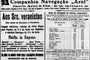 Propaganda da Companhia Navegação Arnt no jornal A Federação em 1 de janeiro de 1920<!-- NICAID(14987977) -->