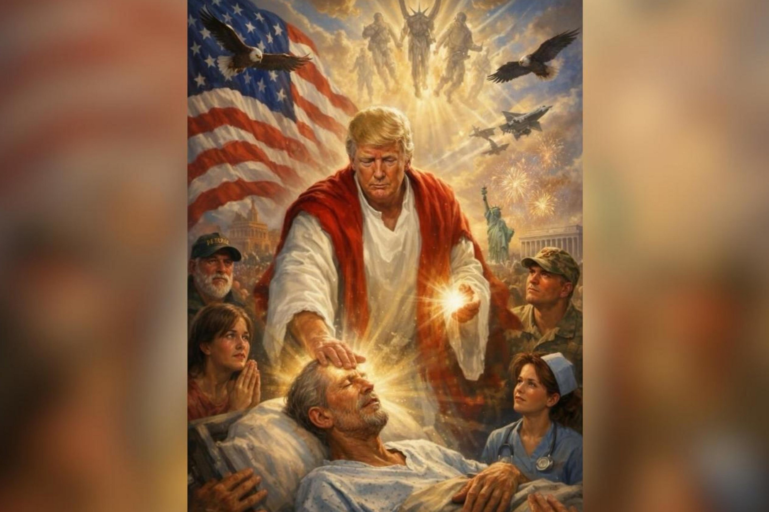Trump chama Le&atilde;o XIV de "fraco" e publica imagem em que aparece como Jesus; Papa reage e diz que n&atilde;o tem medo