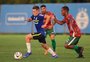 Sob os olhares de Mancini, time de transição do Grêmio é derrotado em jogo-treino