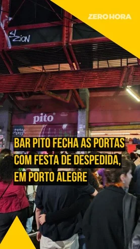 Bar Pito fecha as portas com festa de despedida, em Porto Alegre