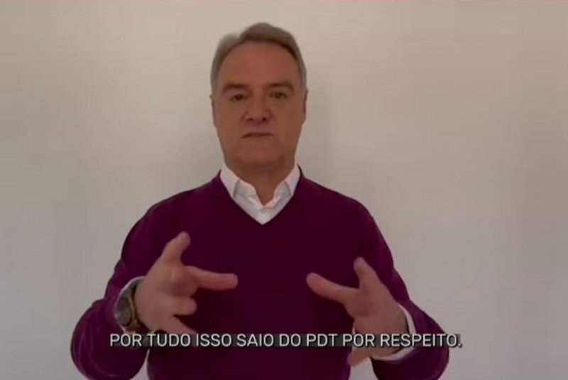 Vídeo de anúncio da saída de Edson Néspolo do PDT Caxias do Sul<!-- NICAID(15231998) -->