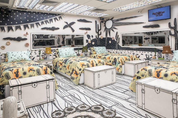 Quantos quartos têm a casa do BBB?