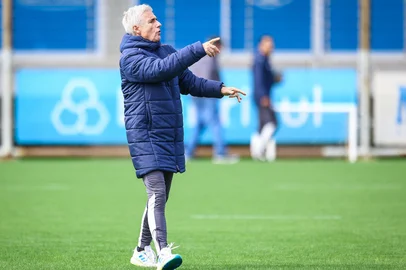 Lucas Uebel / Divulgação Grêmio Luís Castro, técnico do Grêmio<!-- NICAID(16342694) -->