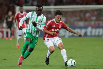 Porto Alegre, RS, Brasil, 10/04/2025 - SC Internacional vs Atlético Nacional de Medellín-COL, no estádio Beira-Rio, em Porto Alegre - Foto: Jefferson Botega/Agência RBSIndexador: jeff botega<!-- NICAID(16014651) -->