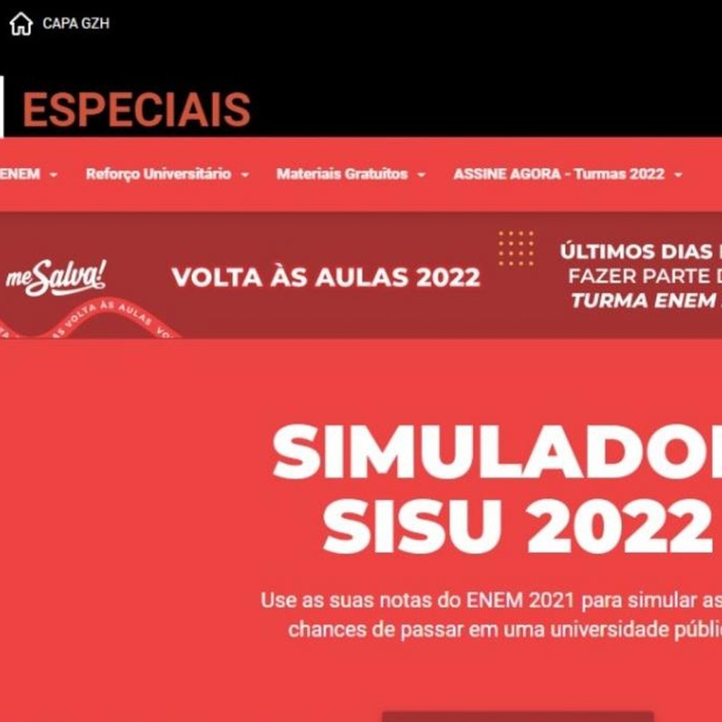 Simuladores do Sisu ajudam a escolher curso; veja como usar a nota do Enem  - 22/01/2020 - UOL Educação