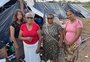 Com casas arrastadas pela água, moradores seguem acampados na Ilha do Pavão
