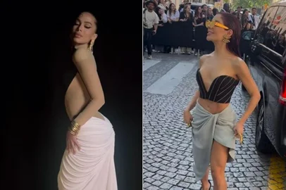 Anitta e Gkay marcam presença na abertura da temporada de moda outono/inverno 2024, em Paris.<!-- NICAID(15796882) -->