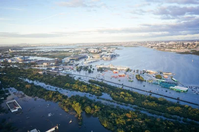 Aeroporto Salgado Filho inundado, em Porto Alegre - Foto: Mauricio Tonetto / SECOM/Divulgação<!-- NICAID(15764044) -->