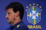 New interim head coach of the Brazilian national football team, Fernando Diniz, gestures during a press conference to present him at the Brazilian Football Confederation (CBF) headquarters in Rio de Janeiro, Brazil on July 5, 2023. Diniz, 49, was named Tuesday by the CBF as coach of the five-time world champions for a year, while Ancelotti fulfills his contract with Real Madrid, which expires at the end of June 2024. Once his relationship with the club ends, Ancelotti will assume the 'Seleção' in the 2024 Copa America, which will be played in the United States between June 20 and July 14 of that year, the President of the CBF said on Tuesday. (Photo by MAURO PIMENTEL / AFP)<!-- NICAID(15474456) -->