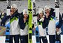 Eslovênia conquista bicampeonato no salto de esqui por equipes mistas