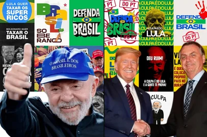 Slogans, memes e hashtags viraram armas na guerra digital que polariza o debate sobre a taxação americana<!-- NICAID(16078986) -->