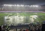 Vasco x Inter é paralisado pela chuva; veja como ficou o gramado de São Januário