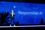 AWS re:Invent 2023LAS VEGAS, NEVADA - NOVEMBER 28: Amazon Web Services (AWS) CEO Adam Selipsky delivers a keynote address during AWS re:Invent 2023, a conference hosted by Amazon Web Services, at The Venetian Las Vegas on November 28, 2023 in Las Vegas, Nevada.   Noah Berger/Getty Images for Amazon Web Services/AFP (Photo by Noah Berger / GETTY IMAGES NORTH AMERICA / Getty Images via AFP)Editoria: ACELocal: Las VegasIndexador: NOAH BERGERSecao: culture (general)Fonte: GETTY IMAGES NORTH AMERICAFotógrafo: CONTRIBUTOR<!-- NICAID(15611523) -->