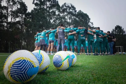 Juventude treina em São Paulo antes da decisão de vaga às semifinais da Copa do Brasil com o Coritnhians. <!-- NICAID(15861924) -->