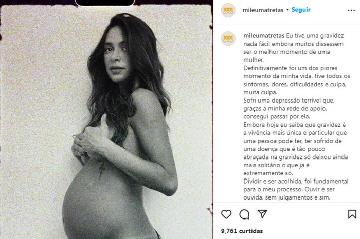 Instagram / @mileumatretas / Reprodução