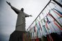 Encantado, RS, Brasil, 13/06/2023 - Monumentos gigantes do Vale do Taquari. Estátua do Cristo Protetor deve custar 15 milhões de reais e ainda está em obras sem previsão de conclusão. - Foto: Jonathan Heckler/Agência RBS<!-- NICAID(15455220) -->
