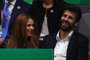 Colombian singer Shakira and her husband Barcelona's Spanish defender and Kosmos president Gerard Pique watch Spain's Rafael Nadal playing Canada's Denis Shapovalov during the final singles tennis match between Canada and Spain at the Davis Cup Madrid Finals 2019 in Madrid on November 24, 2019. (Photo by GABRIEL BOUYS / AFP)Editoria: SPOLocal: MadridIndexador: GABRIEL BOUYSSecao: tennisFonte: AFPFotógrafo: STF<!-- NICAID(15329174) -->