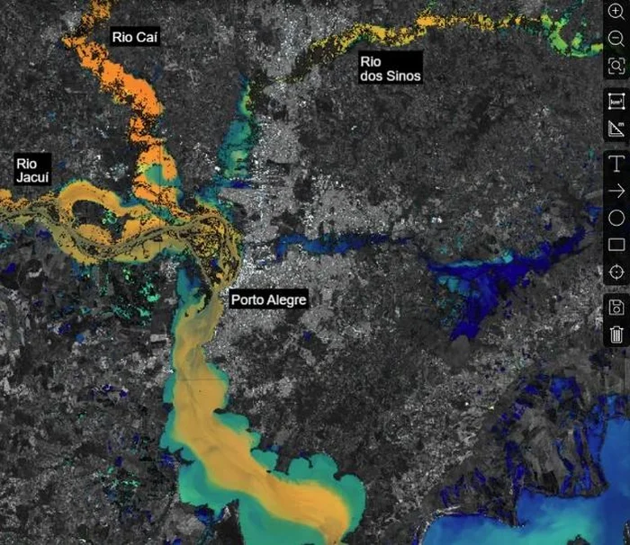 Satélite Sentinel-2/ Copernicus/UE,processada por Soar.Earth / Divulgação Satélite Sentinel-2/ Copernicus/UE,processada por Soar.Earth / Divulgação