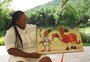 Amigo oculto do "Fantástico": presente entregue pelo cavalo Caramelo foi pintado pelo ilustrador Fraga