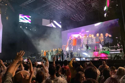 Banda se apresentou na capital na noite deste sábado (6)<!-- NICAID(15422119) -->