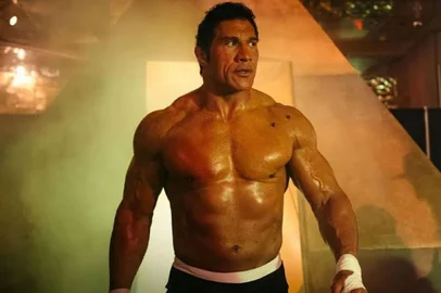 Dwayne Johnson, The Rock, no filme Coração de Lutador: Smashing Machine (2025), de Benny Safdie, sobre Mark Kerr<!-- NICAID(16027228) -->