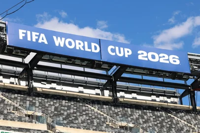 New York New Jersey Stadium (temporarily renamed from MetLife stadium) is seen from the inside ahead of the 2026 FIFA World Cup, in East Rutherford, New Jersey on May 7, 2026. (Photo by CHARLY TRIBALLEAU / AFP)<!-- NICAID(16281932) -->