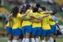 Seleção Brasileira e Uruguai, pela Copa América Feminina<!-- NICAID(15147381) -->