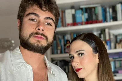 Rafael Vitti e Tatá Werneck trocaram homenagens bem-humoradas no aniversário de casamento.<!-- NICAID(15563829) -->