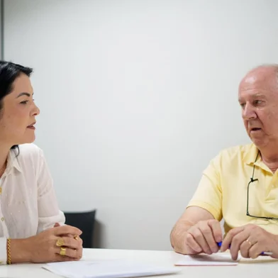 Presidente da Famurs e prefeita de Nonoai, Adriane Perin, e presidente da Confederação nacional dos Municípios, Paulo Ziulkoski<!-- NICAID(16209884) -->