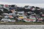 General view of Stanley, Falkland Islands (Malvinas) on October 09, 2019. - Even if it is a remote archipelago 8,000 miles from mainland Britain, the Falkland Islands' incredible biodiversity as well as their fishing and beef industries could be threatened by the Brexit. (Photo by Pablo PORCIUNCULA BRUNE / AFP)Editoria: LIFLocal: StanleyIndexador: PABLO PORCIUNCULA BRUNESecao: economy (general)Fonte: AFPFotógrafo: STF<!-- NICAID(15009036) -->