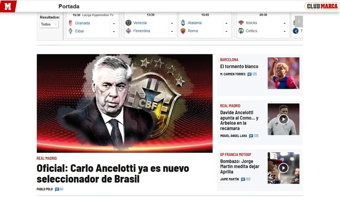 Reprodução / Jornal Marca