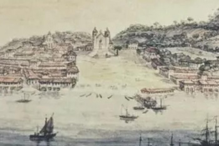 Aquarela atribuída a Jean B. Debret / Reprodução