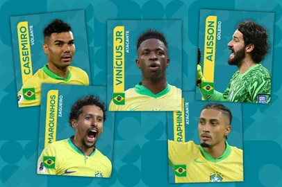 Arte GZH futebol, seleção brasileira, convocados